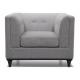 Classic Linen fabric upholstery 1-seater sofa,lounge chair,living room sofa