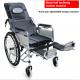 12 24 Lightweight Foldable Wheelchair Fold Up Electric Wheelchair Black