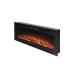 3D Electric Heaters Fireplace with Multicolor 5 Flame Brightness and 127*13*48cm Size