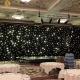 Romantic Wedding Party Warm White LED Star Curtain for Church Ceiling Support Dimmer
