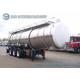 33000 L Acid Solution Chemical Tank Trailer 3 Axle Aluminum Tanker