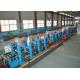 ERW Round Carbon Steel Pipe Making Machine With Worm Adjustment High Precision