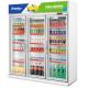 Arsenbo Glass Commercial Supermarket Refrigerator 3 Door Practical