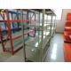 White Colour Assembly Structure Warehouse Metal Storage Racks 0.6M Depth Q235