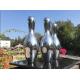 0.5m Height Home Decor Sculptures Polished Stainless Steel Corrosion Resistance
