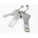 Portable Key Shaped USB Drive / Personalised Usb Keyring CE ROHS Approved