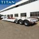 TITAN 80-100 ton heavy equipment folding gooseneck trailer for sale