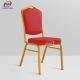 Personalised Modern Red Fabric Hotel Banquet Chair Metal Frame For Church Hall