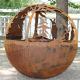 Heavy Duty Modern Corten Steel Fire Pits Assembly Required 3mm Thickness