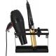 Convenient Countertop Organizer for Hair Styling Tools Black Metal Wall Mounted Caddy