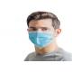 Three Layers Sterile Face Masks Disposable Fine Particle Dust Mask Light Blue