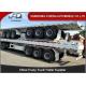 35 Ton 12 Wheeler Flatbed Container Trailer 3 Axle Semi Trailer 2500 *2500 * 1550mm