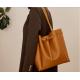 PU Leather Brown Drawstring Bag ISO One Shoulder Messenger Bag
