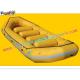 Yellow color 0.9MM PVC tarpaulin inflatable kayak boat toys for surfing drifting