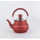 1L/1.5L/2L Metallic painting signal stainless steel whistling kettle red color painting coffee pot with filter