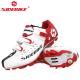 Breathable Mens White Cycling Shoes Geometry Design Body High Pressure