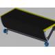 Stainless Steel Escalator Step Type 1000 800 600 Black Color 3 Sides Yellow Demarcation