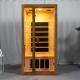Full Spectrum And Carbon Panel Heater 2 Person Wooden Sauna Room Indoor