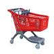 Large Size Sturdy Plastic Supermarket Trolley Shopping Cart Q235 Steel