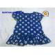 100% Cotton Jersey Cap Sleeve Summer Dress Flower AOP Round Neck With Ruffle Hem Skirt