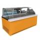 Air Cooled Stainless Steel Deli Display Freezer CE Marble Slab Seafood