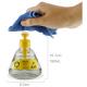 ESD Safe Anti Static Transparent Glass Solvent Dispensing Bottle With Pump