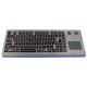 Ruggedized Desktop Waterproof Keyboard With Touchpad IP68 89 Keys Metal Backlight