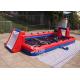 12m long 6vs6 Interactive Giant Inflatable Soccer Sports Field with aluminium pipes N gears affilted