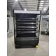 Grocery Store Beverage Dairy Upright Display Fridge With LED Lighting