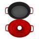 Enamel Iron Stew Pot 4.5L / 6.8L Two Handles For Kitchenware