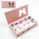 Customized Magnetic Cardboard Box False Nail Packaging Box With Window Book Shape