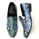 Elegant Design Snakeskin Mens Loafers Wear Resistant Mens Leather Driving Shoes