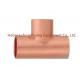 Copper pipe fitting, Tee C x C x C, for refrigeration and air conditioning