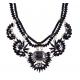 European and American big fashion temperament exotic beads double chain necklace clavicle