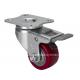 Mini 1.5 40kg Plate Brake TPU Caster 26215-86 with Strong Brake System