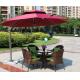 Leisure Aluminium Outdoor Garden wicker chair Poly Rattan chair patio Backyard table and chairs