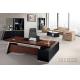 luxury office big boss leather table furniture/luxury office executive leather desk