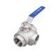 T Type 3 Way Stainless Steel Ball Valve with Female Thread Customizable 30 Day Refund