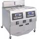 Two Pots Four Baskets 304SUS Gas Chips Commercial Open Deep LCD Panel Oil Fryer