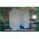 Advertising Booth Displays White Props Inflatable Photo Booth / Photobooth Props Frame Cube Tent