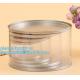 PET Jar 85mm neck size food grade clear PET plastic Can screw type with aluminium easy open endsPackaging plastic can 25