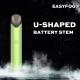 U Shape  Vape Device 390mAh - 400mAh Battery Portable Disposable THC Vape Pen