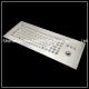 Industrial Metal Keyboard With Trackball Customized Layout IP65 Waterproof Level