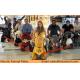 Walking Animal Rides Electric Go Karts Toy Horse on Wheels, Adult Carnival Rides in Mall