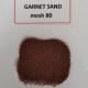 CNC waterjet cutting Abrasive medium Almandine rock Garnet sand mesh 80 HS code 25132000