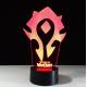 World Warcraft 7 Colors Change 3D LED Night Light with Remote Control Ideal For Birthday Gifts And Party Decoration