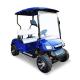 35mph Two Seat EV Blue Golf Car Electric Buggy Road Legal With All Terrain Tires
