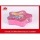 Christmas Star Shaped Candy Gift Tins , Personalized Packaging Tin container Box