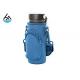 Blue Muti Function Neoprene Water Bottle Sleeve With Strap And Extra Pouch