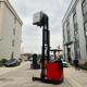 Lift height 6 m Capacity 1.5 tons Seat-mounted electric reach truck with high capacity battery